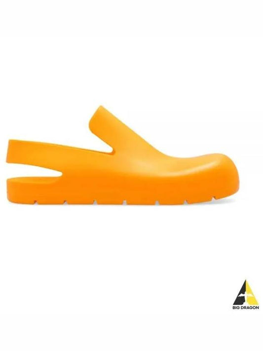 Puddle Clog Rubber Sandals Tangerine - BOTTEGA VENETA - BALAAN 2