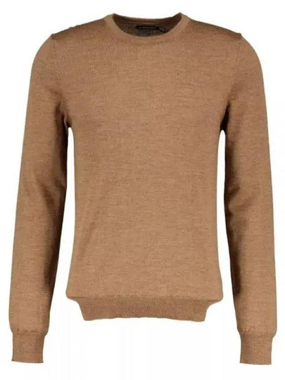 yle Merino Crew Neck Knit Top Brown - J.LINDEBERG - BALAAN 2