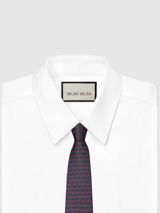 624063 GG logo silk slim tie - GUCCI - BALAAN 2