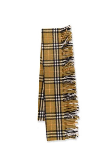 Happy Check Cashmere Scarf Oxide - BURBERRY - BALAAN 1