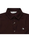 Men s Wool Shirt 6012GXUW WINE - BLACK&WHITE - BALAAN 3