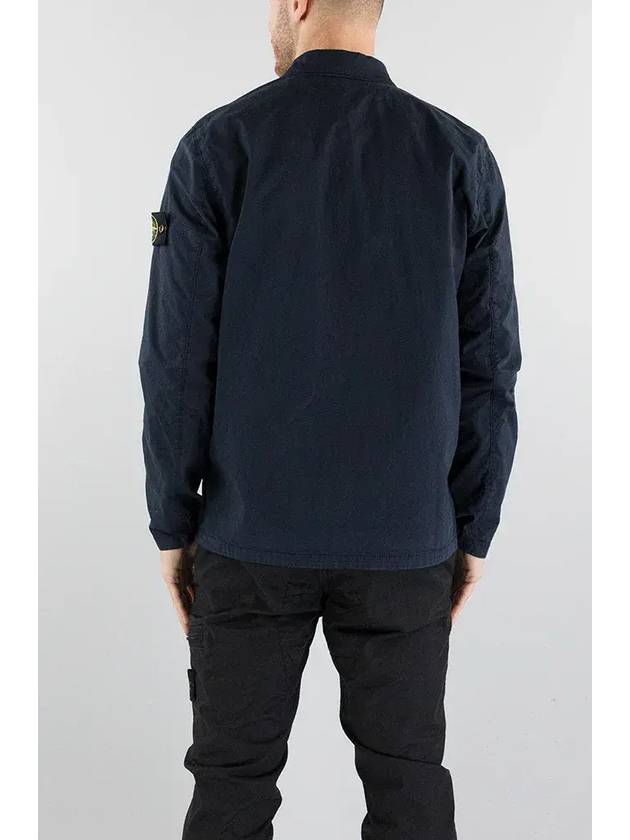 Wappen Patch Double Pocket Cotton Zip-Up Jacket Dark Navy - STONE ISLAND - BALAAN 9