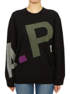 Rosso Intarsia Wool Knit Top Black - A.P.C. - BALAAN 2