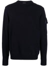 Metropolis Merino Wool Knit Top Navy - CP COMPANY - BALAAN 1