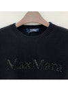 S KASSEL logo wool cashmere knit black 2429366163600 009 - MAX MARA - BALAAN 3