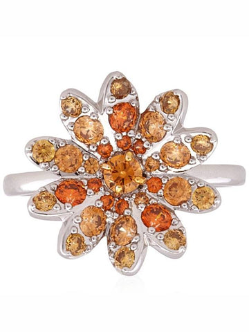 Swarovski Rhodium Plated Eternal Flower Ring, Size 52 - SWAROVSKI - BALAAN 1