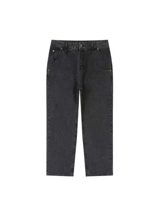 CRS Wide Denim Pants 9024 Black - KANGOL - BALAAN 1