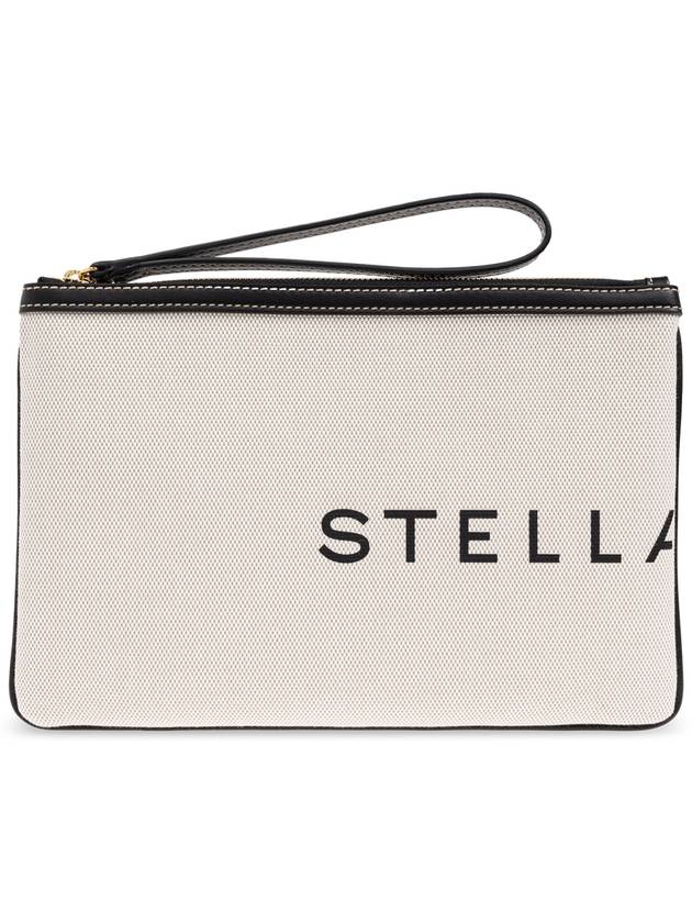 Stella McCartney Handbag With Printed Logo, Women's, Cream - STELLA MCCARTNEY - BALAAN 1