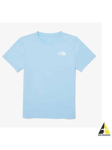 The North Face KIDS All Day Short Sleeve Round Tee NT7UQ02W SKB - THE NORTH FACE - BALAAN 1