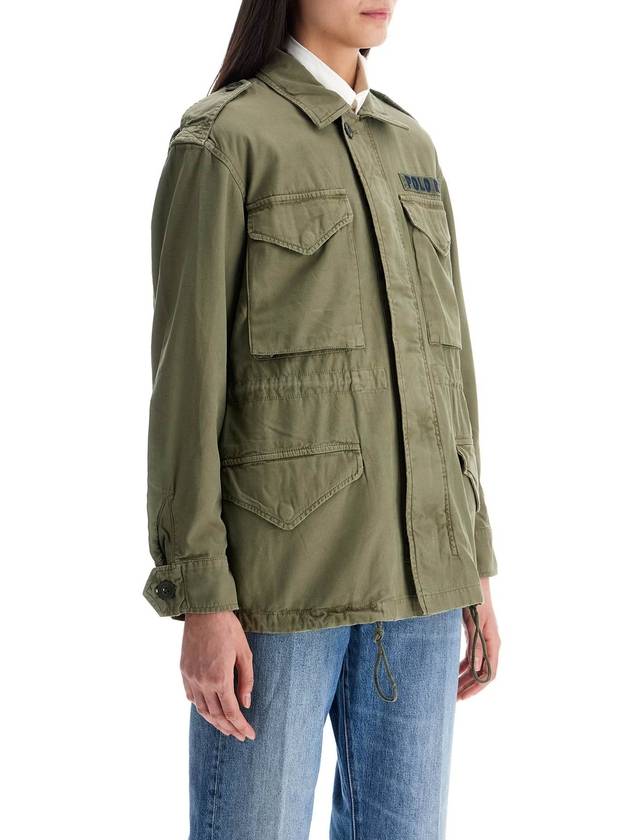 loose olive green m51 jacket in cotton - POLO RALPH LAUREN - BALAAN 2