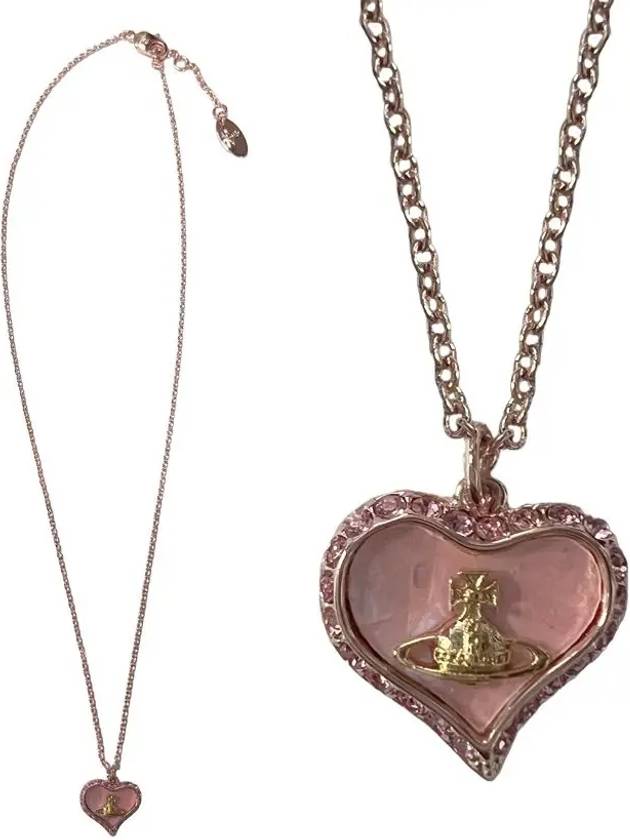 Petra Heart Logo Necklace Rose - VIVIENNE WESTWOOD - BALAAN 2