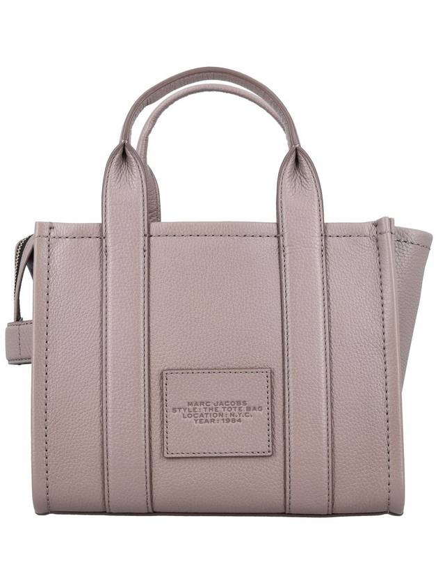 Small Leather Tote Bag Grey - MARC JACOBS - BALAAN 5