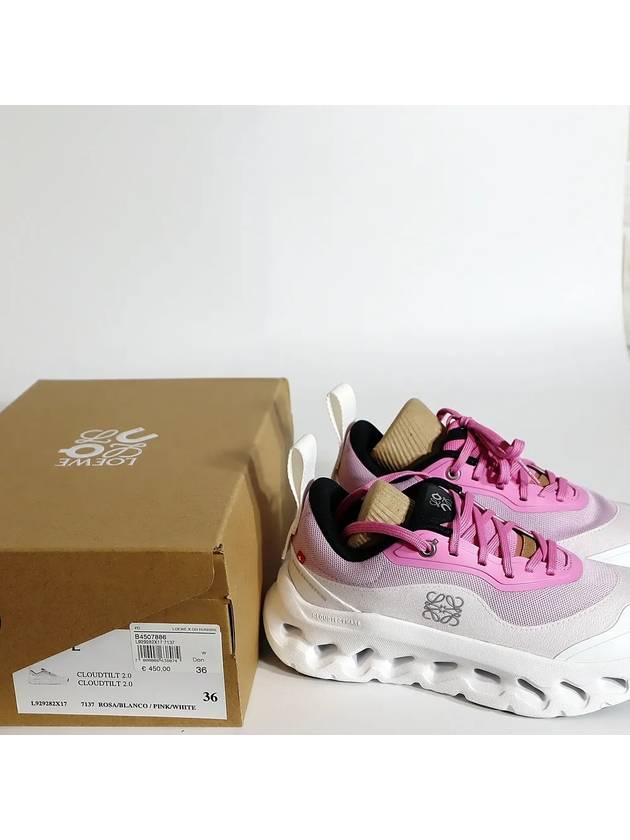 Cloudtilt 2.0 Low Top Sneakers White Pink - LOEWE - BALAAN 3