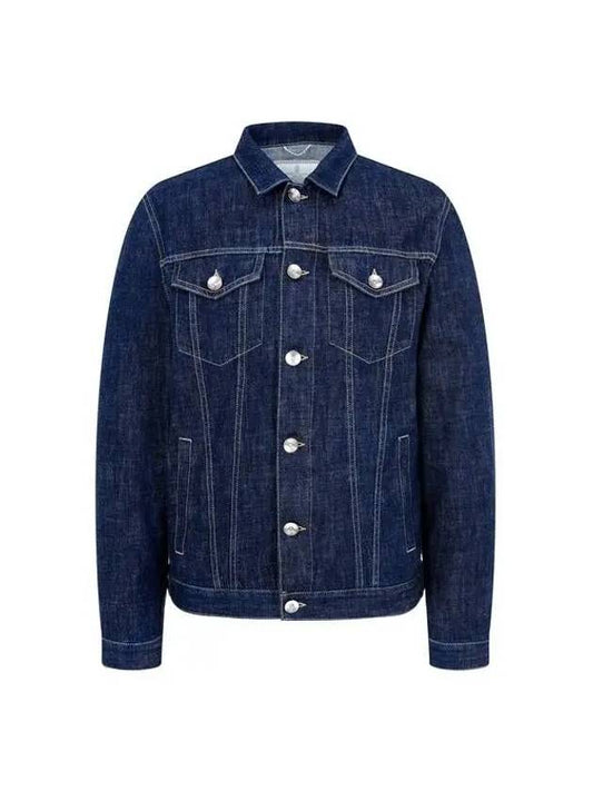 City Village 8th Anniversary 10 e Point 9 8 Men s Color Stitched Raw Denim Jacket Navy 271157 - BRUNELLO CUCINELLI - BALAAN 1