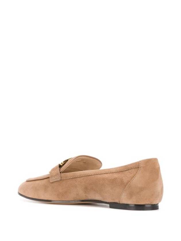 Women's Kate Suede Loafers Beige - TOD'S - BALAAN 4