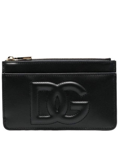 DG Logo Leather Card Wallet Black - DOLCE&GABBANA - BALAAN 2