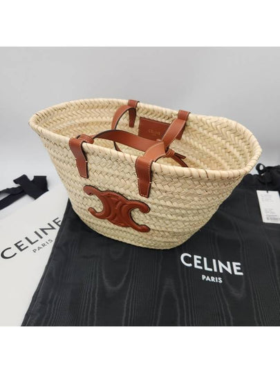 Triomphe Classic Pannier Rattan Tote Bag Tan - CELINE - BALAAN 2