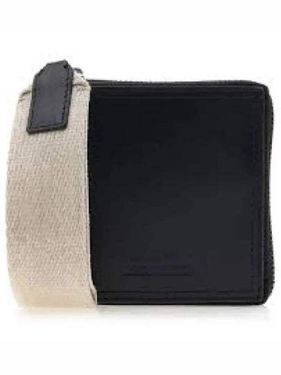 Le Carre Rond Geometric Christre Half Wallet Black - JACQUEMUS - BALAAN 2