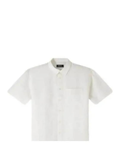 Bellini Linen Short Sleeve Shirt White - A.P.C. - BALAAN 2