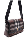 Checked Leather Knot Cross Bag Brown - BURBERRY - BALAAN 4