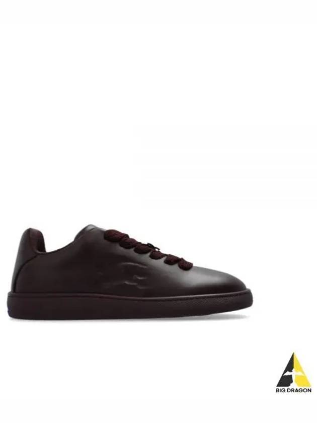 Leather Box Low Top Sneakers Brown - BURBERRY - BALAAN 2