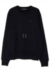 Fairview Face Patch Crew Neck Sweatshirt Black - ACNE STUDIOS - BALAAN 2