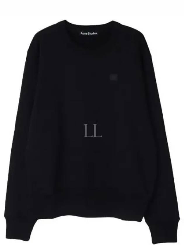 Fairview Face Patch Crew Neck Sweatshirt Black - ACNE STUDIOS - BALAAN 2