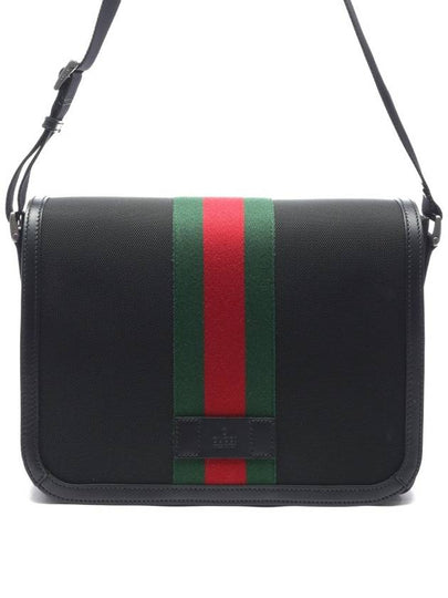 Web Stripe Techno Messenger Bag Black - GUCCI - BALAAN 2