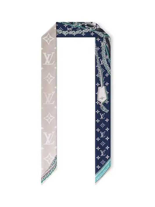 Ultimate Monogram Silk Scarf Blue Marine - LOUIS VUITTON - BALAAN 2