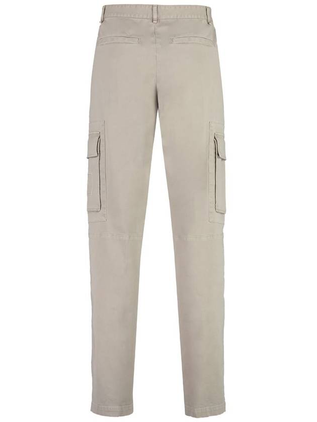 gabardine cargo straight pants beige - FENDI - BALAAN 3