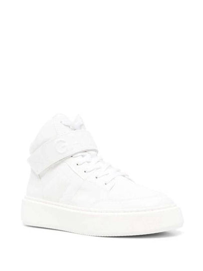 Sporty Mix Logo High Top Sneakers White - GANNI - BALAAN 2