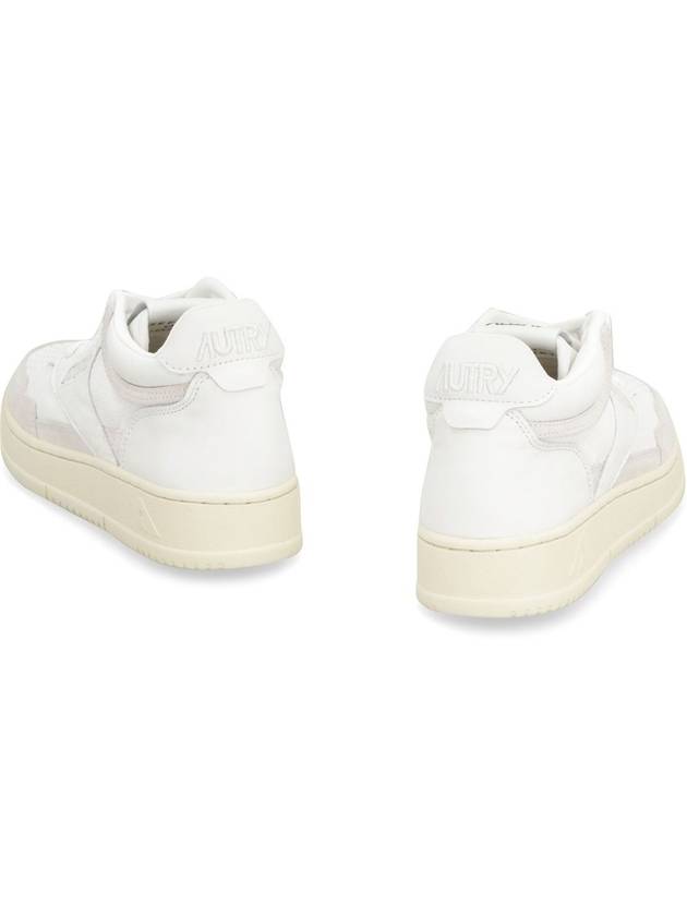 open suede mid mid low top sneakers white - AUTRY - BALAAN 7