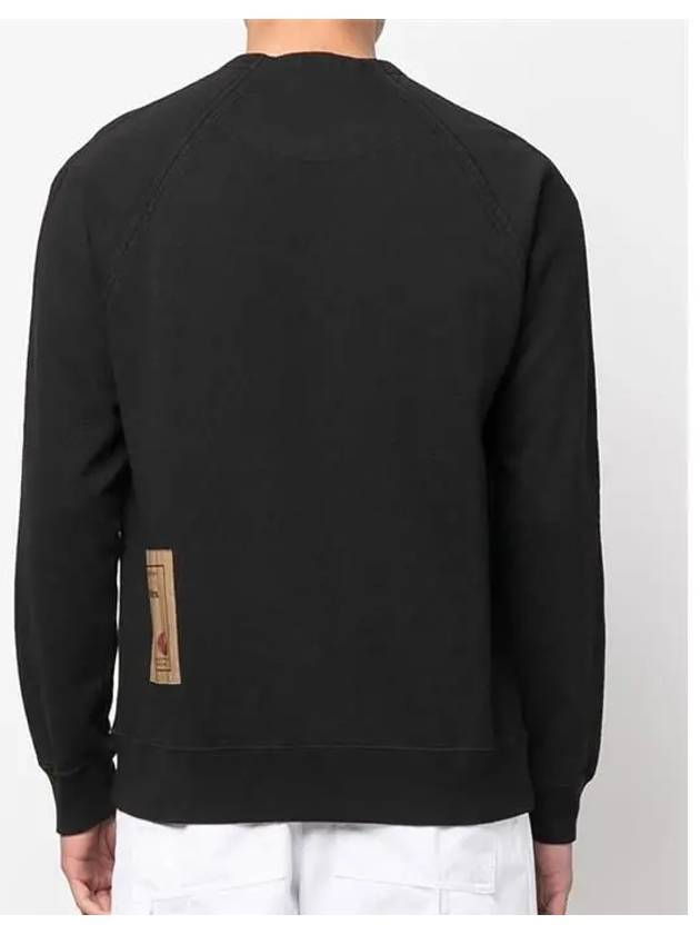 Back Patch Crew Neck Sweat Black - TEN C - BALAAN 3