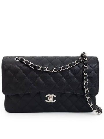 Classic Medium Black Silver Caviar 4ET1211 - CHANEL - BALAAN 1