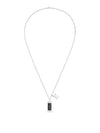 Men's Monogram Eclipse Charms Necklace Silver - LOUIS VUITTON - BALAAN 2