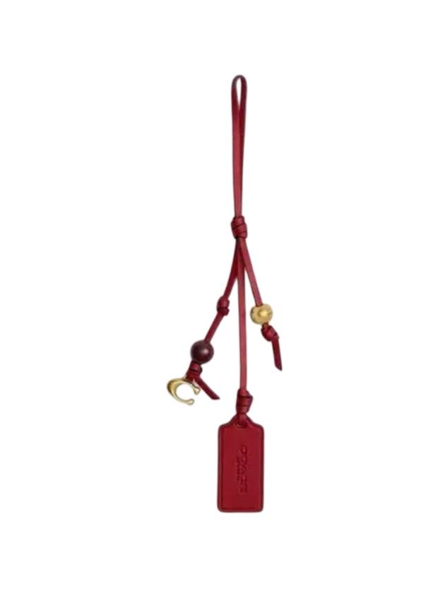 Heritage Bag Charm Key Holder Red - COACH - BALAAN 1