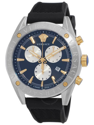 Versace V-Chrono Chronograph Quartz Black Dial Men's Watch VEHB00119 - VERSACE - BALAAN 1