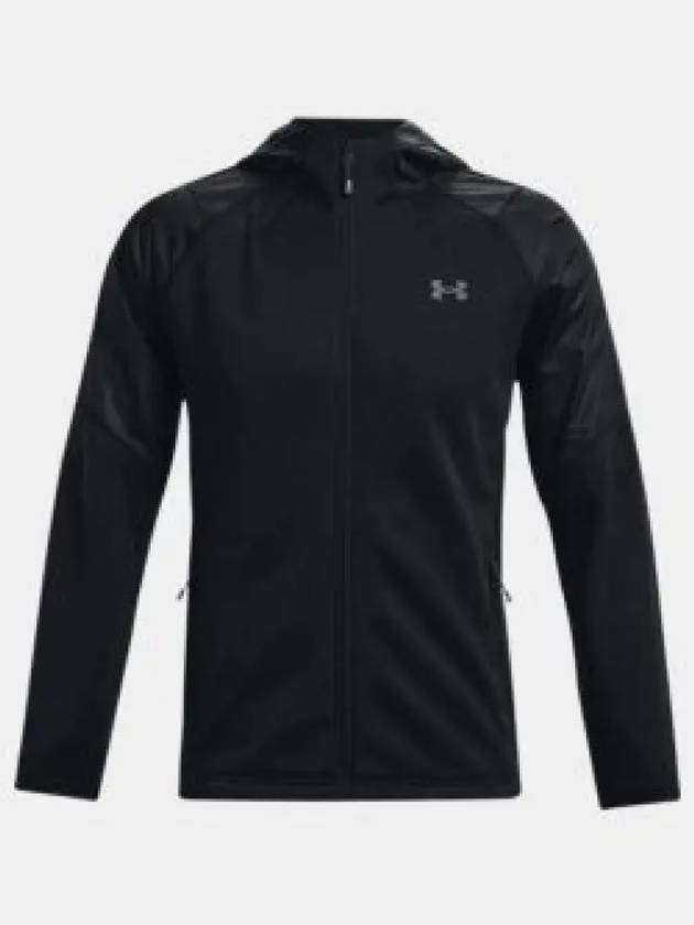 Essential Storm Sweat Zip Up Hoodie Black - UNDER ARMOUR - BALAAN 2