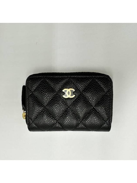 Available after service at domestic department stores Classic zipper black gold caviar AP0216 - CHANEL - BALAAN 1