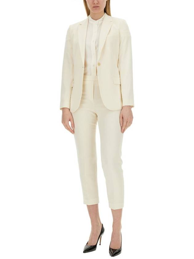 Staples Admiral Crepe Blazer Jacket White - THEORY - BALAAN 6