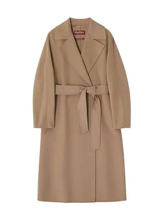 Women's Cles Virgin Wool Single Coat Camel - MAX MARA - BALAAN 2