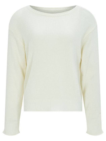 Boat Neck Long Sleeve Knit Ivory 4 Colors - CALLAITE - BALAAN 1