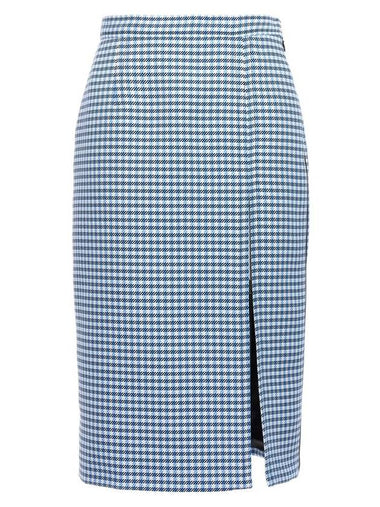 FW 23 24 skirt longuette check GOMA0554IUUTP730CHB94 - MARNI - BALAAN 1