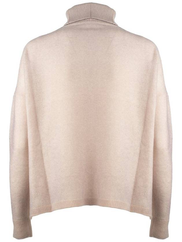 Base Antique Pink Extra Fine Merino Wool Turtleneck Sweater - BASE MILANO - BALAAN 2