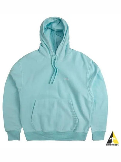 Overdyed Stock Logo Hoodie Blue - STUSSY - BALAAN 2