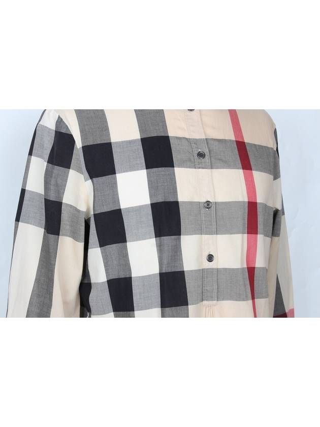 Britline Check Shirt M - BURBERRY - BALAAN 6