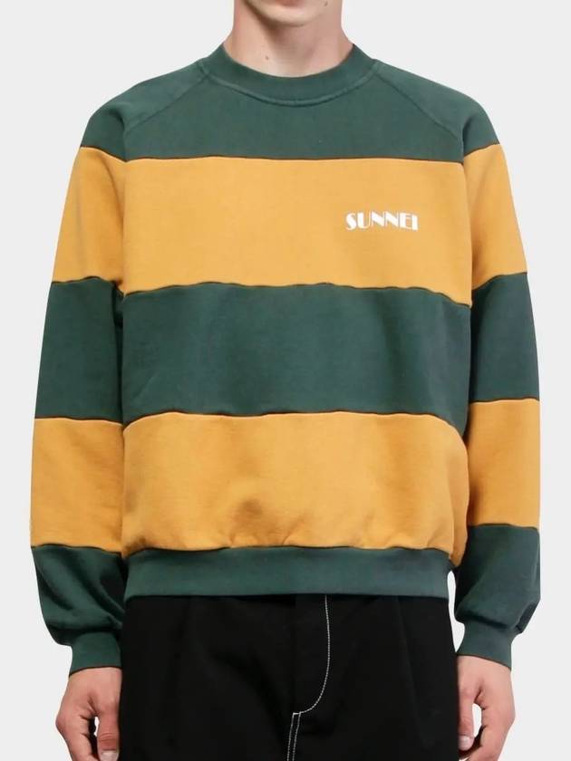 Sweatshirt Unisex Mini Logo Sweatshirt Caramel Dark Green SNF1XF03AP - SUNNEI - BALAAN 1