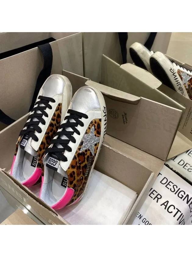 Women s Leopard Superstar Glitter Graffiti Low Top GWF00102 F000752 80590 - GOLDEN GOOSE - BALAAN 4