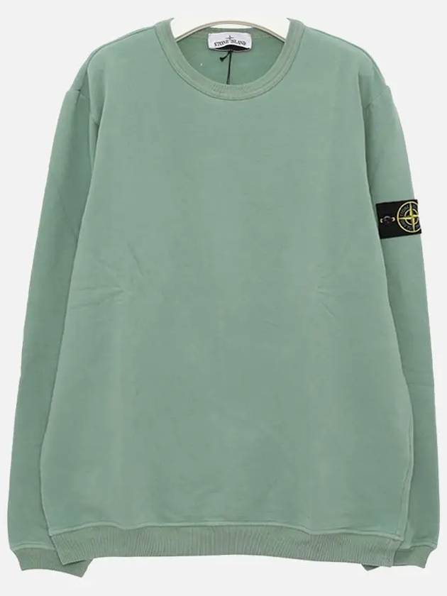 Waffen Patch Crew Neck Sweatshirt Sage Green - STONE ISLAND - BALAAN 4