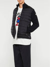 Padded wool cardigan black - MONCLER - BALAAN 4